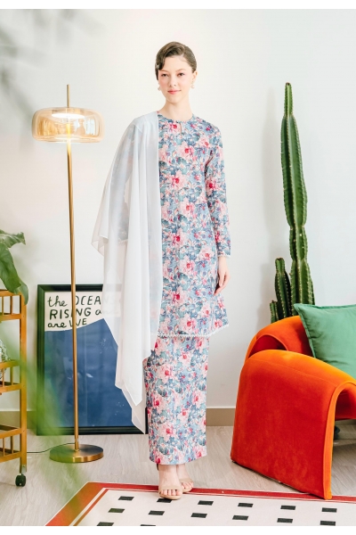 Leia Kurung Mini in Blue